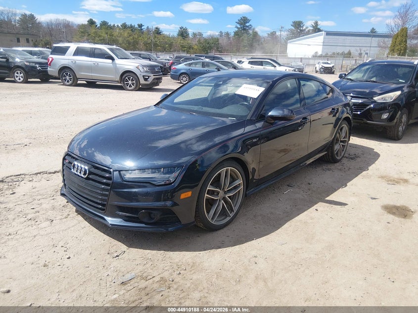 2018 Audi S7 VIN WAUWFAFC6JN037281 IAAI salvage auction — REAR END, Salvage (New Hampshire), sold $8,250 on 2026-07-22 (photo 2)