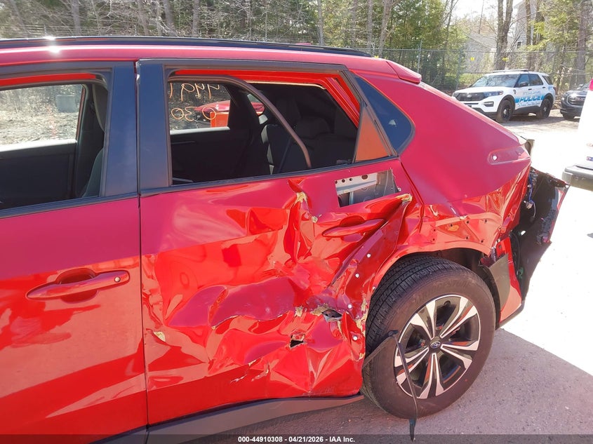 2024 Subaru Solterra VIN JTMABABA6RA056560 IAAI salvage auction — LEFT REAR, Salvage (Maine), sold $8,000 on 2026-07-30 (photo 6)