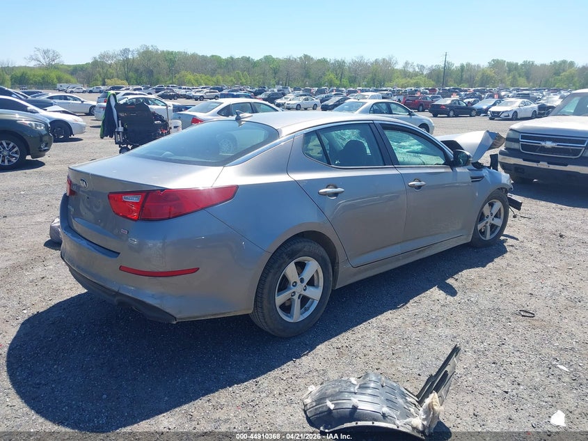 2015 Kia Optima VIN 5XXGM4A74FG515502 IAAI salvage auction — FRONT END, Salvage - Greater Than 75% (Maryland), sold $250 on 2026-07-06 (photo 4)