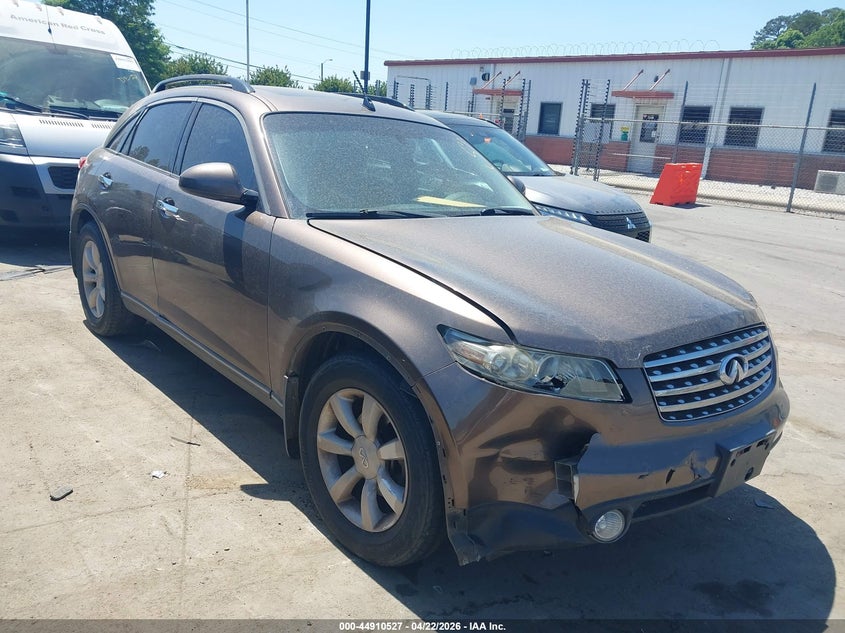 2004 Infiniti Fx VIN JNRAS08W34X210337 IAAI salvage auction — FRONT END, Salvage (North Carolina), sold $1,000 on 2026-07-13 (photo 1)