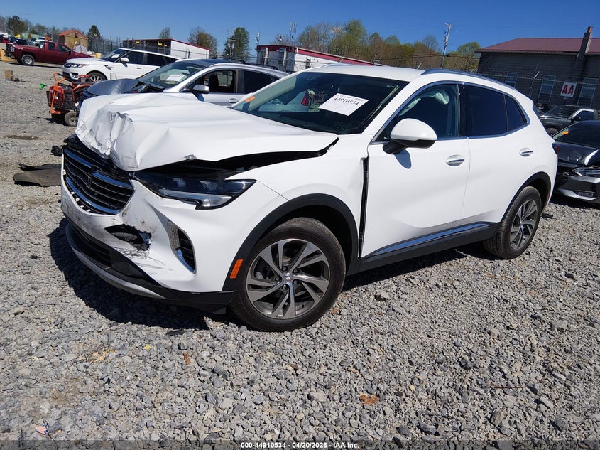 2023 Buick Envision VIN LRBFZNR43PD078034 IAAI salvage auction — FRONT END, Salvage (West Virginia), sold $3,600 on 2026-07-29 (photo 2)