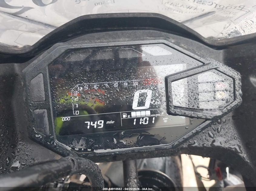 2026 Kawasaki Ninja VIN ML5EXGH1XTDA73443 IAAI salvage auction — LEFT SIDE, Salvage (Texas), sold $1,125 on 2026-07-22 (photo 7)