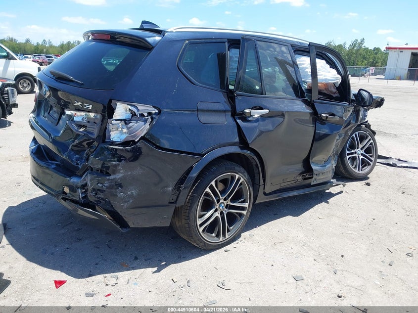 2017 BMW X3 VIN 5UXWZ7C37H0V92571 IAAI salvage auction — ALL OVER, Salvage (Arizona), sold $375 on 2026-07-29 (photo 4)