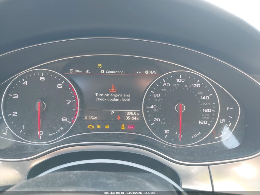 2014 Audi A6 VIN WAUDFAFC8EN066326 IAAI salvage auction — FRONT END, Salvage (Georgia), sold $200 on 2026-07-16 (photo 7)