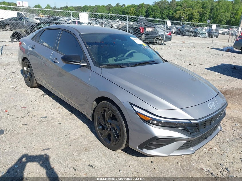 2026 Hyundai Elantra VIN KMHLM4DG8TU106057 IAAI salvage auction — LEFT SIDE, Salvage Title, sold $6,925 on 2026-07-15 (photo 1)