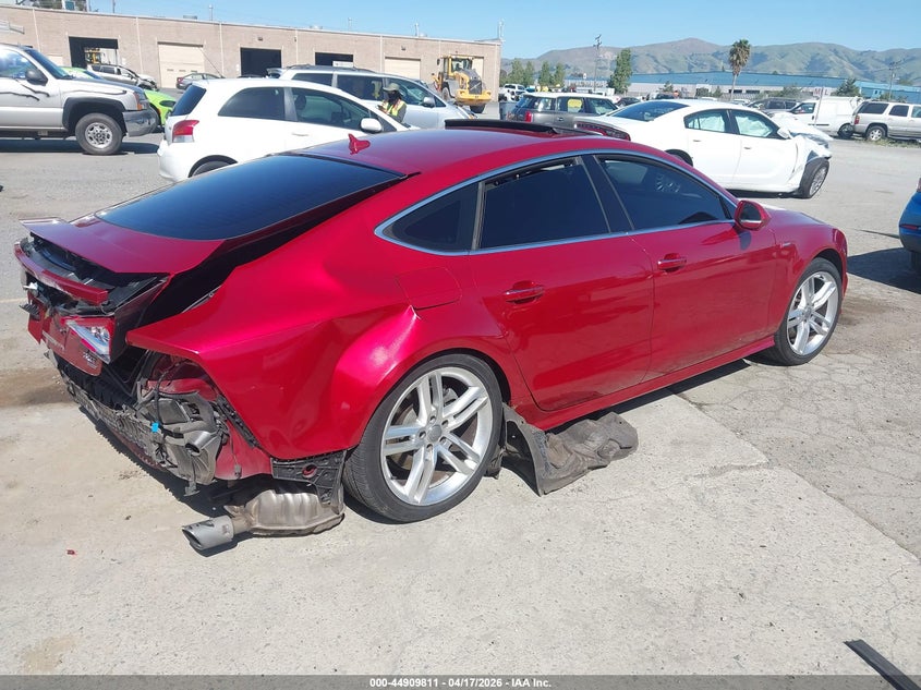 2012 Audi A7 VIN WAU3GBFC1CN088874 IAAI salvage auction — REAR END, Salvage (California), sold $2,750 on 2026-07-20 (photo 4)