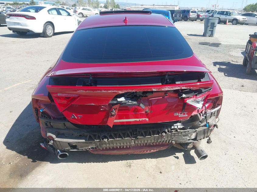 2012 Audi A7 VIN WAU3GBFC1CN088874 IAAI salvage auction — REAR END, Salvage (California), sold $2,750 on 2026-07-20 (photo 6)