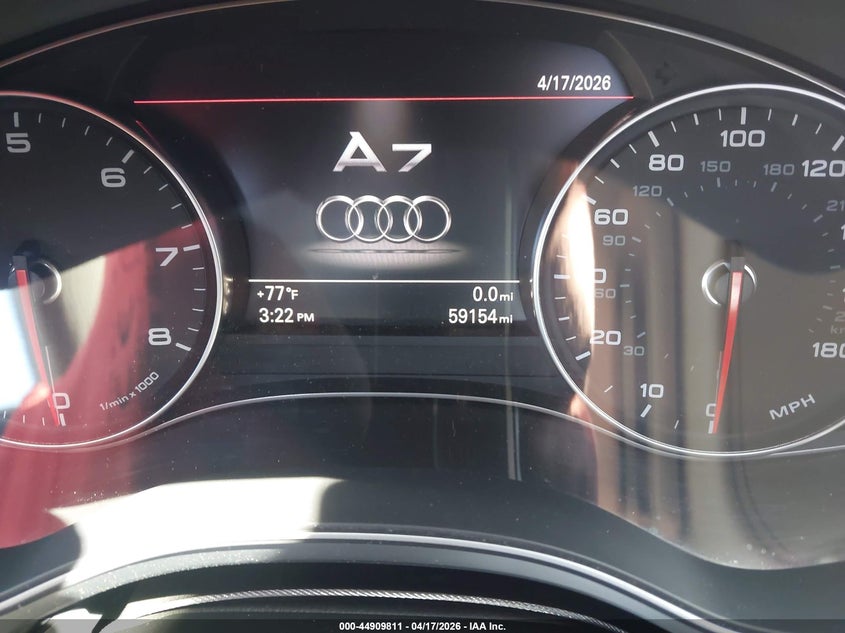 2012 Audi A7 VIN WAU3GBFC1CN088874 IAAI salvage auction — REAR END, Salvage (California), sold $2,750 on 2026-07-20 (photo 7)