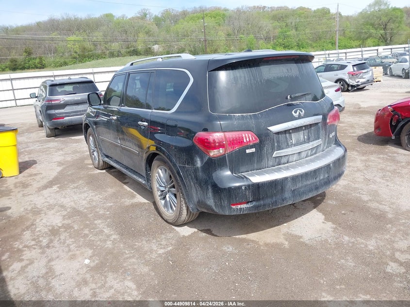 2016 Infiniti Qx80 VIN JN8AZ2NE3G9121870 IAAI salvage auction — HAIL, Salvage (Iowa), sold $4,650 on 2026-07-13 (photo 3)