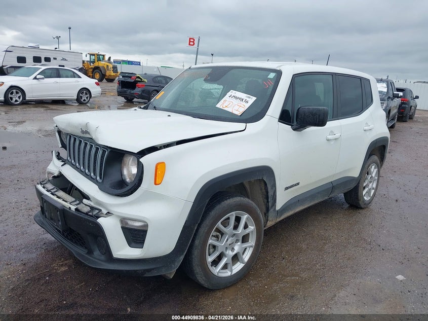 2023 Jeep Renegade VIN ZACNJDB10PPP24241 IAAI salvage auction — RIGHT FRONT, Salvage Title, sold $2,750 on 2026-08-21 (photo 2)