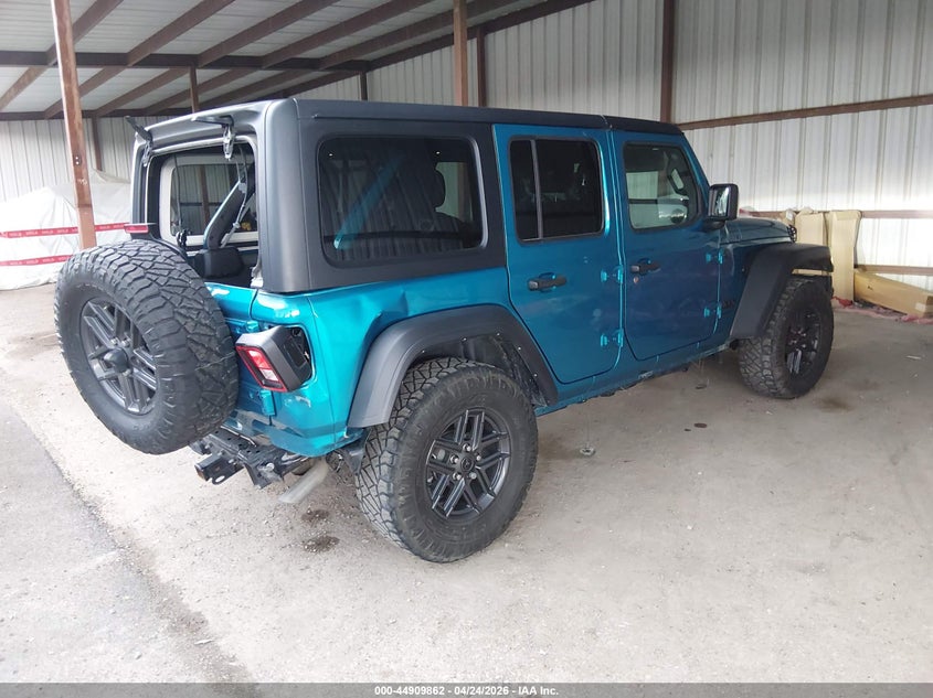 2024 Jeep Wrangler / VIN 1C4PJXDG4RW247267 IAAI salvage auction — REAR END, Salvage (Mississippi), sold $11,100 on 2026-07-30 (photo 4)
