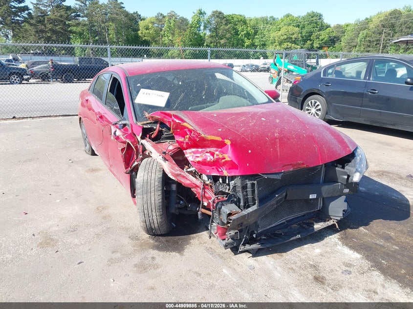2021 Hyundai Elantra VIN KMHLM4AG4MU068266 IAAI salvage auction — FRONT END, Salvage (Georgia), sold $800 on 2026-07-08 (photo 1)