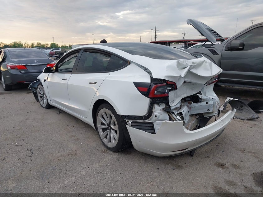2023 Tesla Model 3 VIN 5YJ3E1EA1PF438382 IAAI salvage auction — FRONT END, Salvage Title, sold $3,450 on 2026-07-14 (photo 3)
