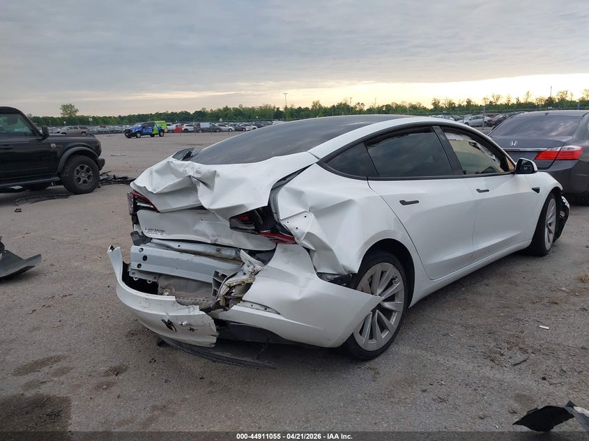 2023 Tesla Model 3 VIN 5YJ3E1EA1PF438382 IAAI salvage auction — FRONT END, Salvage Title, sold $3,450 on 2026-07-14 (photo 4)