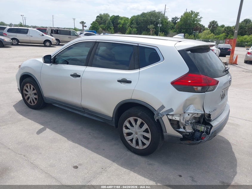 2017 Nissan Rogue VIN KNMAT2MT6HP575816 IAAI salvage auction — LEFT REAR, Salvage Title, sold $1,575 on 2026-07-29 (photo 3)