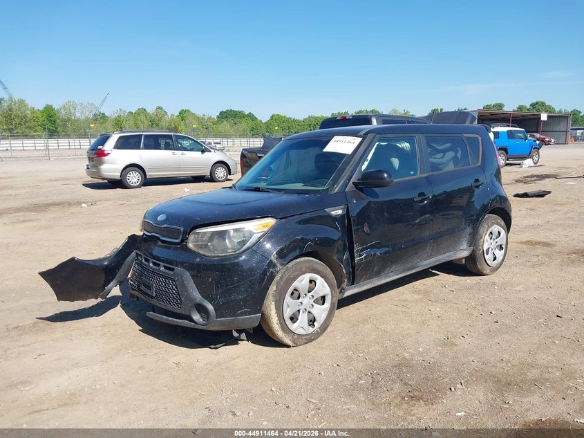 2014 Kia Soul VIN KNDJN2A20E7033760 IAAI salvage auction — FRONT END, Salvage (Tennessee), sold $25 on 2026-07-29 (photo 2)