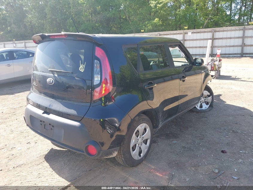 2014 Kia Soul VIN KNDJN2A20E7033760 IAAI salvage auction — FRONT END, Salvage (Tennessee), sold $25 on 2026-07-29 (photo 4)