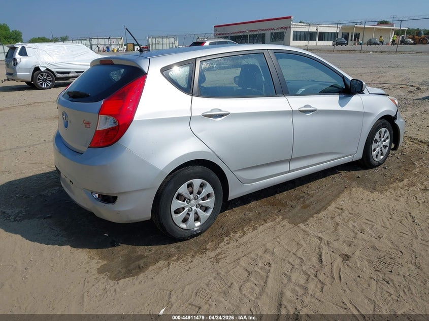 2016 Hyundai Accent VIN KMHCT5AE7GU250880 IAAI salvage auction — FRONT END, Salvage Title, sold $1,025 on 2026-07-09 (photo 4)