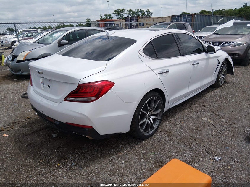 2019 Genesis G70 VIN KMTG44LA2KU012727 IAAI salvage auction — FRONT END, Salvage Title, sold $25 on 2026-07-23 (photo 4)