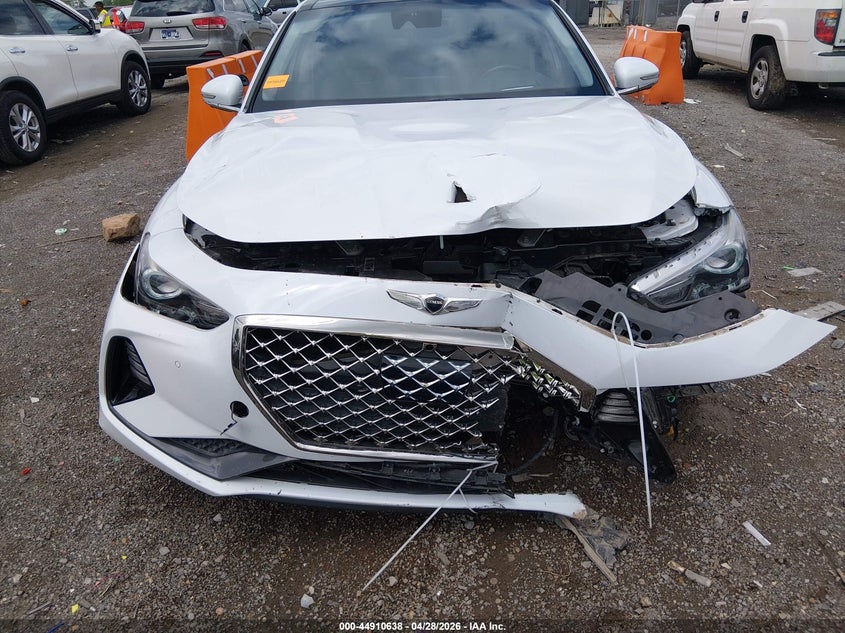 2019 Genesis G70 VIN KMTG44LA2KU012727 IAAI salvage auction — FRONT END, Salvage Title, sold $25 on 2026-07-23 (photo 6)