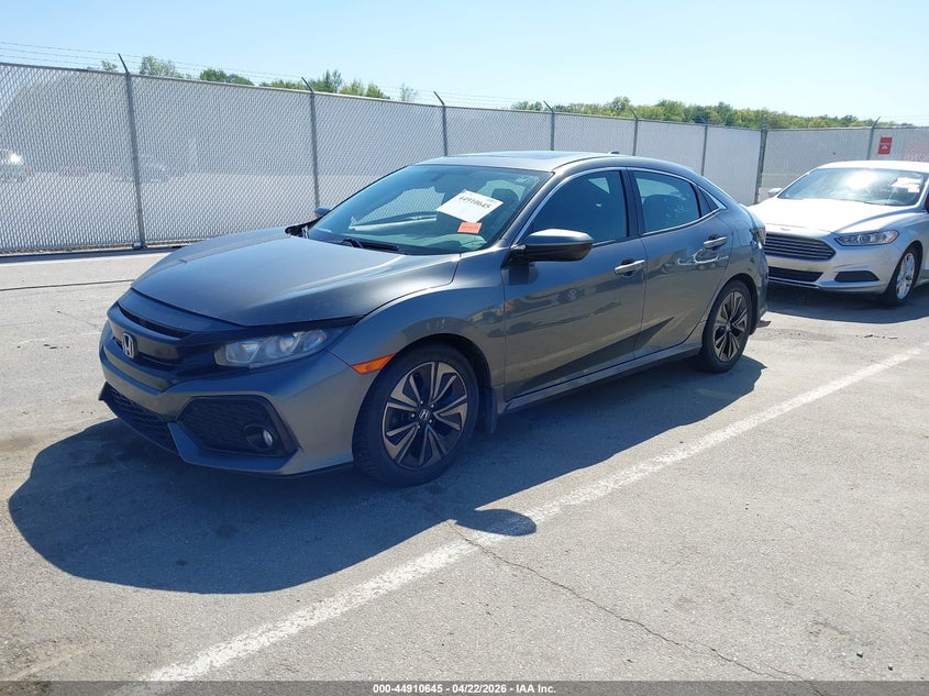 2018 Honda Civic VIN SHHFK7H55JU213752 IAAI salvage auction — RIGHT SIDE, Clear (Indiana), sold $2,200 on 2026-07-16 (photo 2)