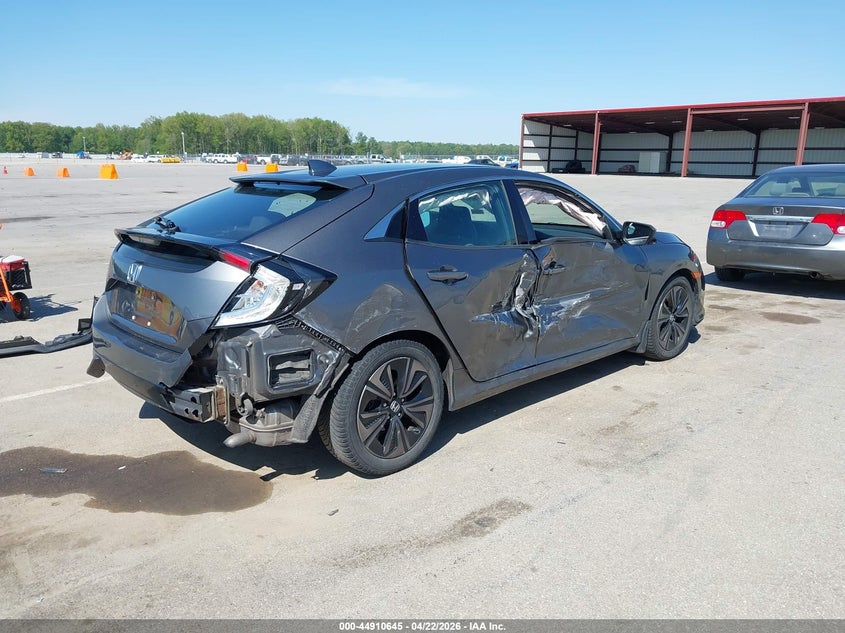 2018 Honda Civic VIN SHHFK7H55JU213752 IAAI salvage auction — RIGHT SIDE, Clear (Indiana), sold $2,200 on 2026-07-16 (photo 4)