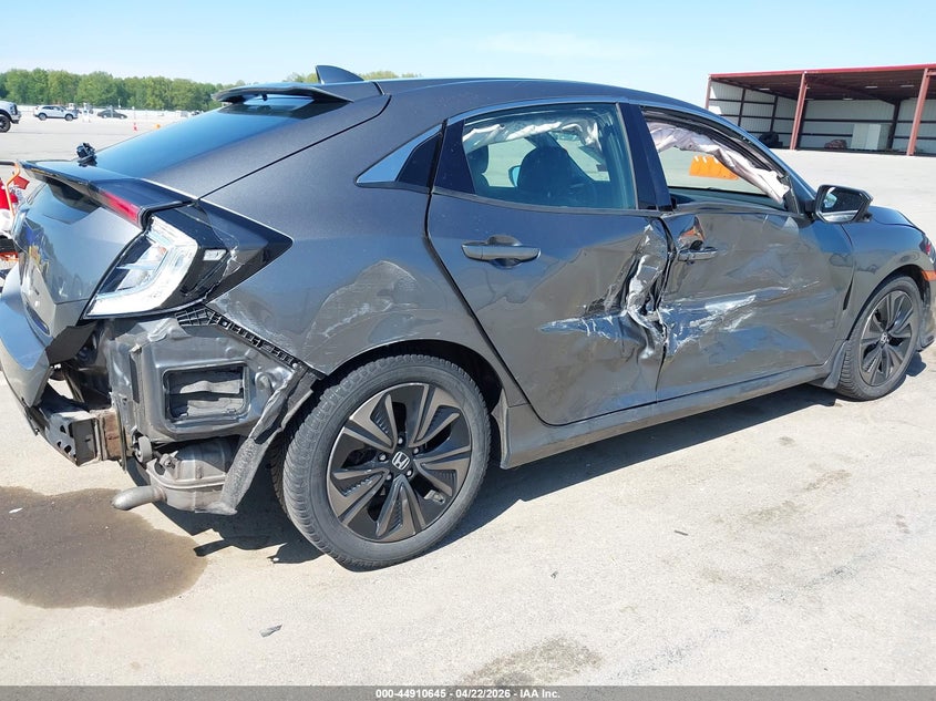 2018 Honda Civic VIN SHHFK7H55JU213752 IAAI salvage auction — RIGHT SIDE, Clear (Indiana), sold $2,200 on 2026-07-16 (photo 6)