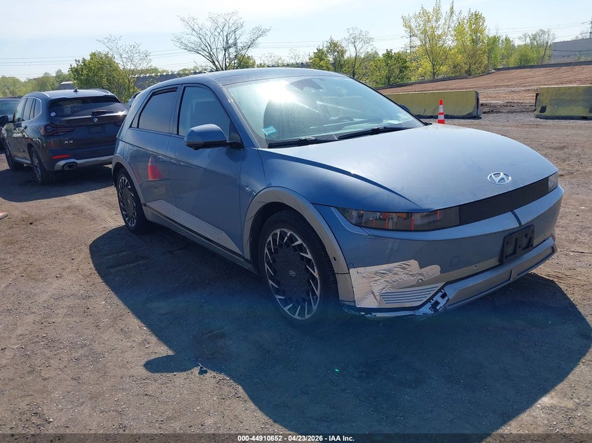 2022 Hyundai Ioniq 5 VIN KM8KRDAFXNU065782 IAAI salvage auction — FRONT END, Mv-907A (New York), sold $1,550 on 2026-07-21 (photo 1)