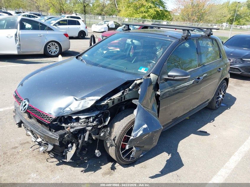 2013 Volkswagen Gti VIN WVWGD7AJ9DW136939 IAAI salvage auction — FRONT END, Salvage (New Jersey), sold $1,100 on 2026-07-13 (photo 2)