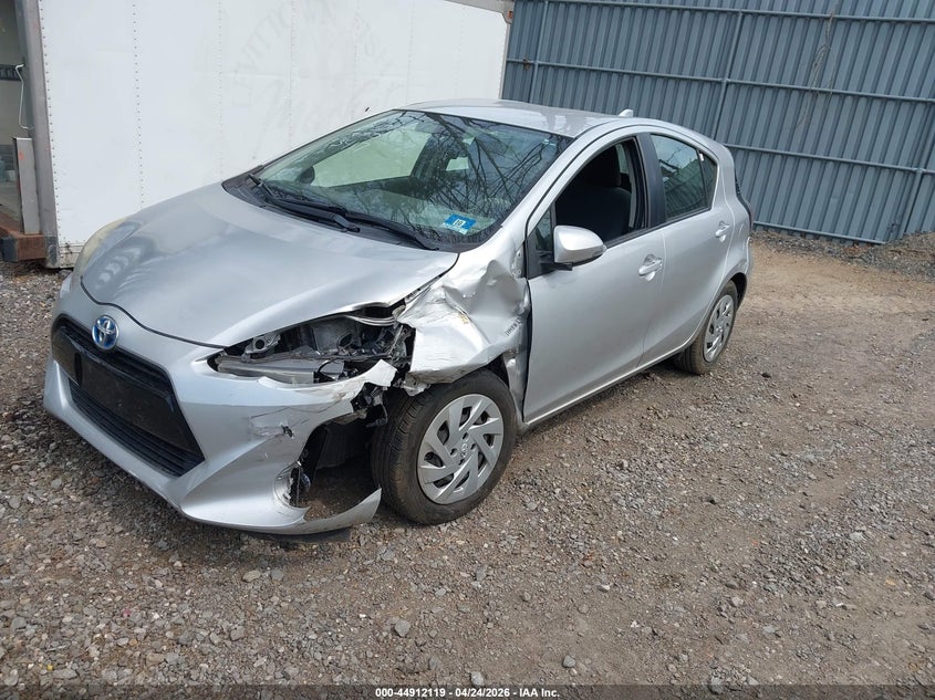 2016 Toyota Prius c VIN JTDKDTB36G1134179 IAAI salvage auction — FRONT & REAR, Salvage Title, sold $1,200 on 2026-07-15 (photo 2)