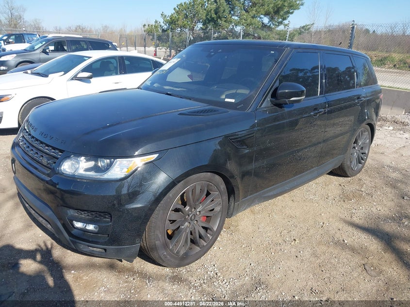 2017 Land rover Range rover sport VIN SALWR2FE5HA174255 IAAI salvage auction — FRONT END, Salvage (Texas), sold $1,500 on 2026-07-21 (photo 2)
