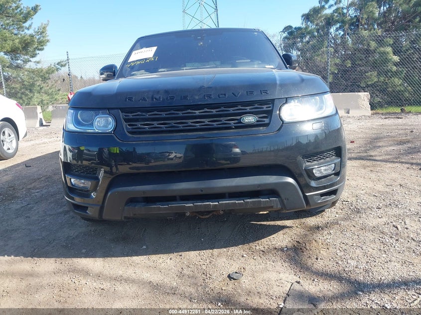 2017 Land rover Range rover sport VIN SALWR2FE5HA174255 IAAI salvage auction — FRONT END, Salvage (Texas), sold $1,500 on 2026-07-21 (photo 6)