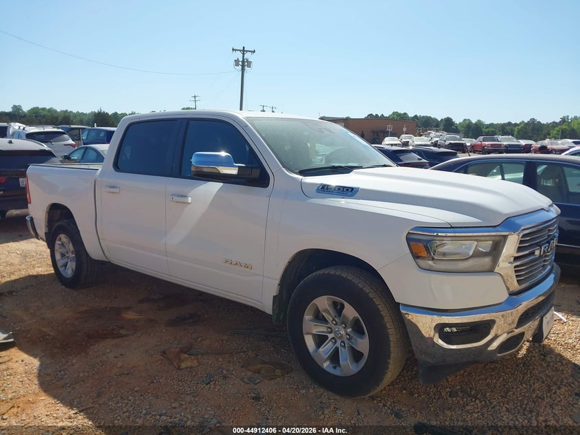 2024 Ram 1500 VIN 1C6SRFJT4RN107666 IAAI salvage auction — SIDE, Unregisterable Title (Parts Only Title) (North Carolina), sold $10,300 on 2026-08-21 (photo 1)