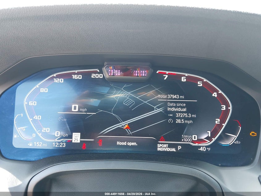 2022 BMW 4er VIN WBA13AR08NCJ90718 IAAI salvage auction — FRONT END, Salvage Title, sold $19,600 on 2026-08-05 (photo 7)