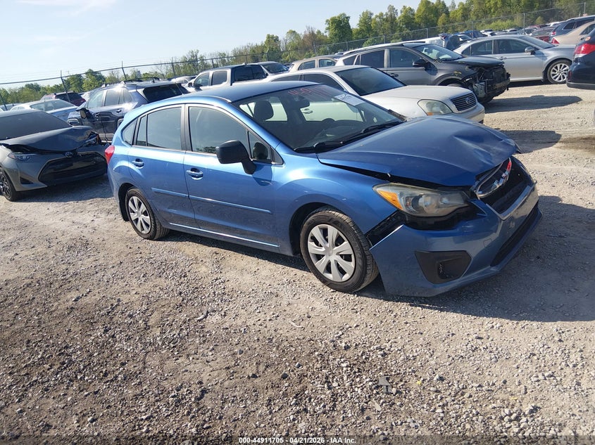 2014 Subaru Impreza VIN JF1GPAA65E8257561 IAAI salvage auction — FRONT END, Salvage (Kentucky), sold $250 on 2026-07-29 (photo 1)