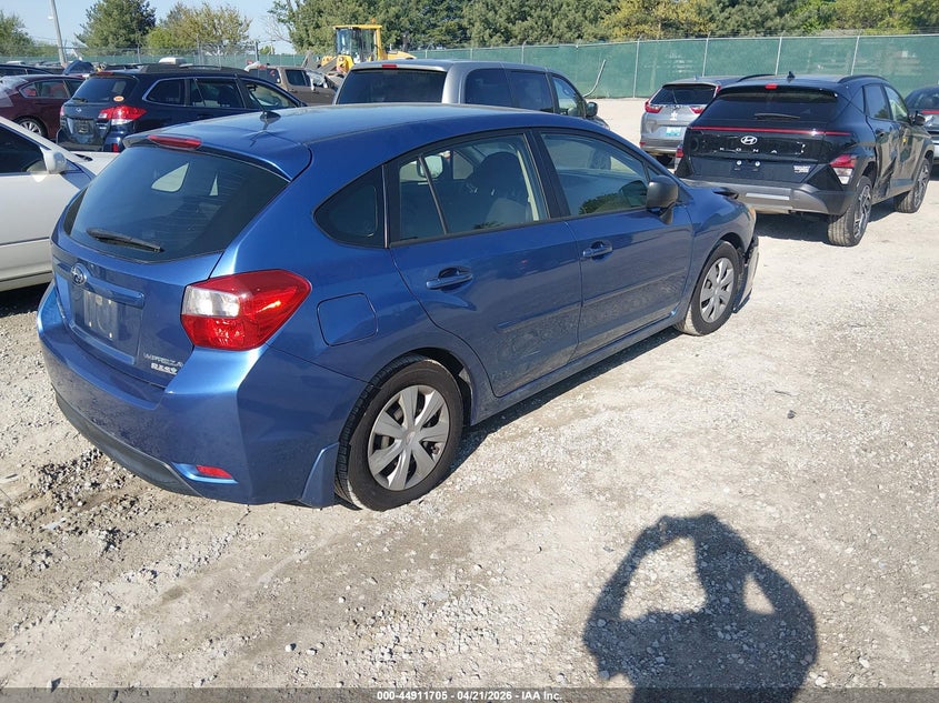 2014 Subaru Impreza VIN JF1GPAA65E8257561 IAAI salvage auction — FRONT END, Salvage (Kentucky), sold $250 on 2026-07-29 (photo 4)