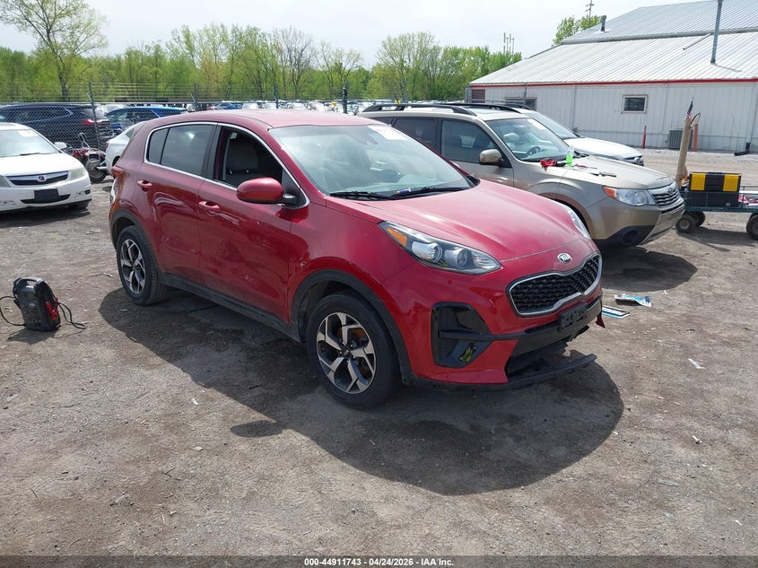 2020 Kia Sportage VIN KNDPM3AC1L7647113 IAAI salvage auction — FRONT END, Salvage (Illinois), sold $2,325 on 2026-07-08 (photo 1)