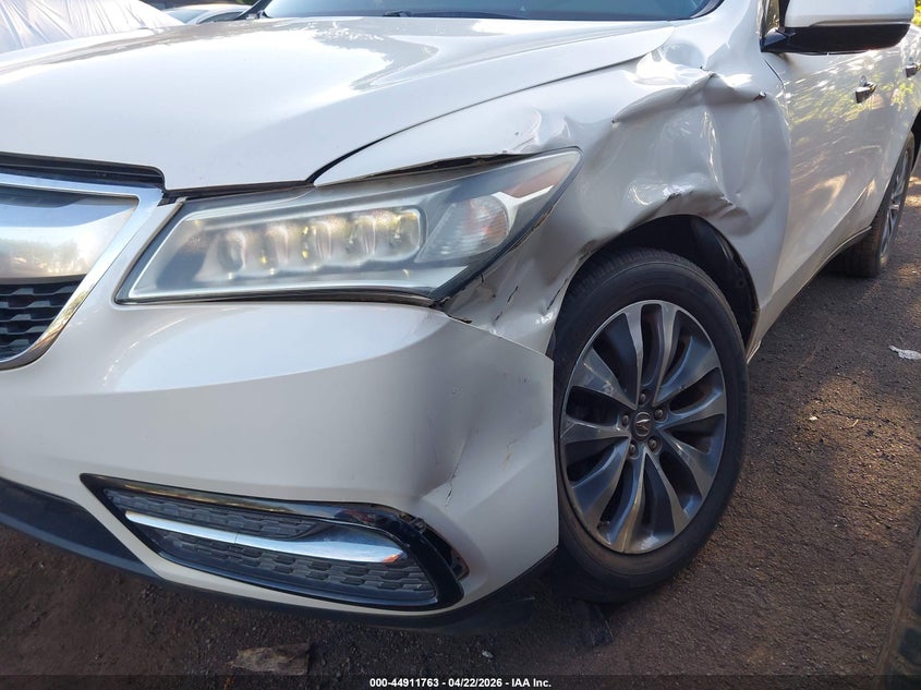 2016 Acura Mdx VIN 5FRYD3H69GB010022 IAAI salvage auction — LEFT SIDE, Salvage (Hawaii), sold $50 on 2026-07-28 (photo 6)