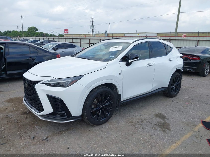 2022 Lexus Nx VIN JTJKGCEZ5N5002394 IAAI salvage auction — REAR END, Salvage (Texas), sold $23,100 on 2026-07-08 (photo 2)