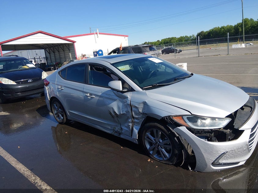 2017 Hyundai Elantra VIN KMHD84LF0HU252316 IAAI salvage auction — RIGHT SIDE, Salvage Title, sold $1,450 on 2026-07-22 (photo 6)