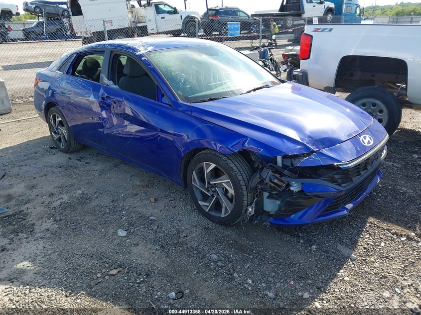 2024 Hyundai Elantra VIN KMHLS4DG7RU743181 IAAI salvage auction — LEFT SIDE, Clear (Oklahoma), sold $4,150 on 2026-07-14 (photo 1)
