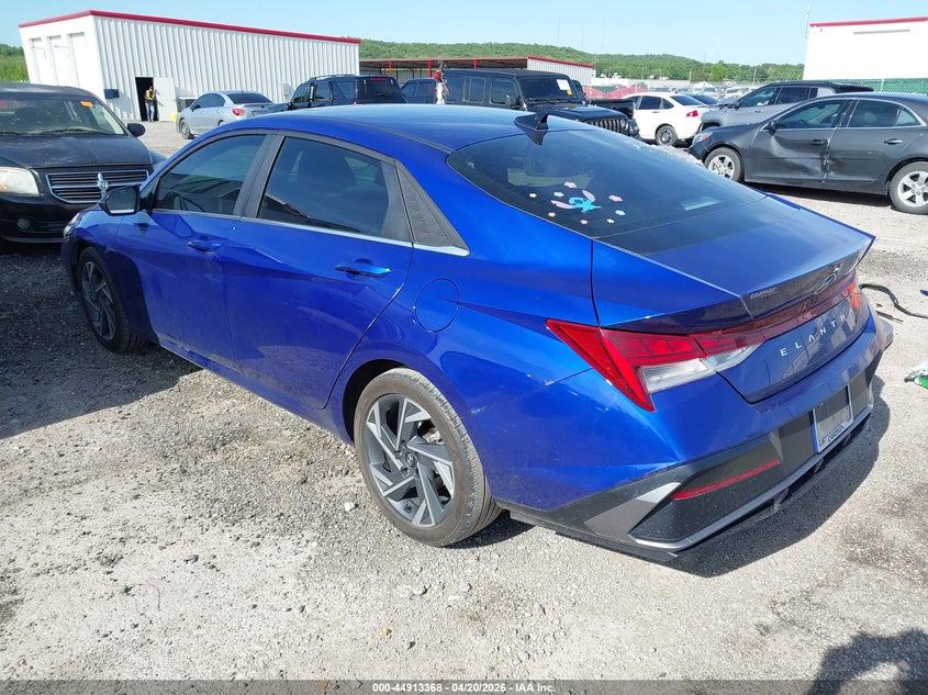2024 Hyundai Elantra VIN KMHLS4DG7RU743181 IAAI salvage auction — LEFT SIDE, Clear (Oklahoma), sold $4,150 on 2026-07-14 (photo 3)