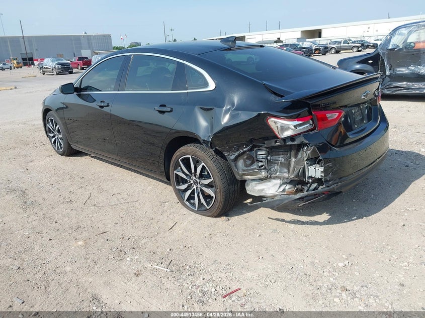 2025 Chevrolet Malibu VIN 1G1ZG5ST1SF108031 IAAI salvage auction — LEFT REAR, Salvage Title, sold $9,650 on 2026-07-16 (photo 3)