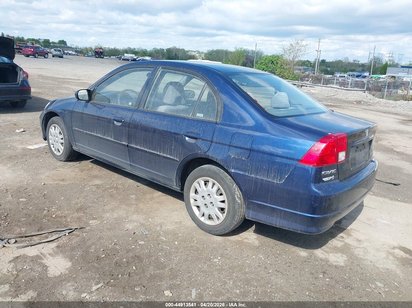 2005 Honda Civic VIN JHMES16505S001636 IAAI salvage auction — NORMAL WEAR, Salvage (Texas), sold $450 on 2026-07-31 (photo 3)