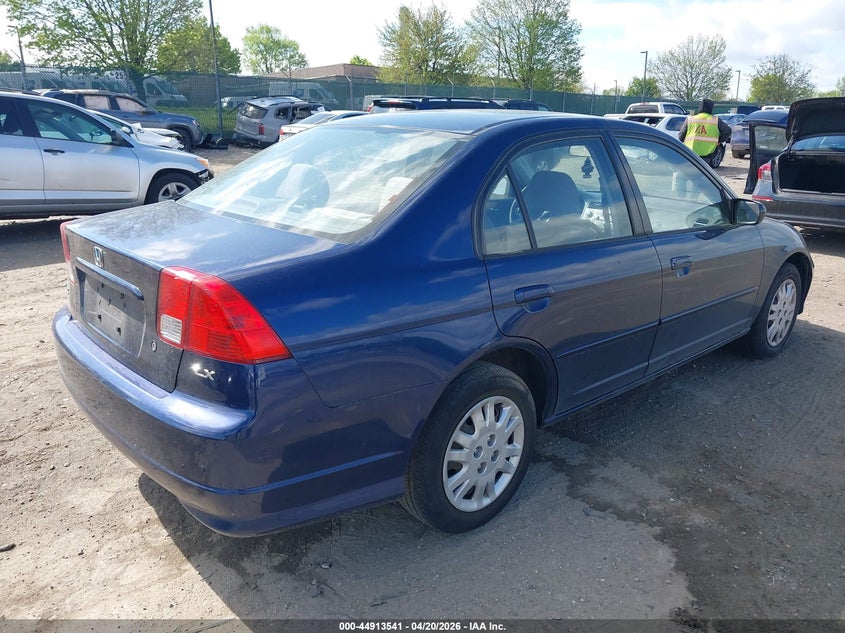 2005 Honda Civic VIN JHMES16505S001636 IAAI salvage auction — NORMAL WEAR, Salvage (Texas), sold $450 on 2026-07-31 (photo 4)