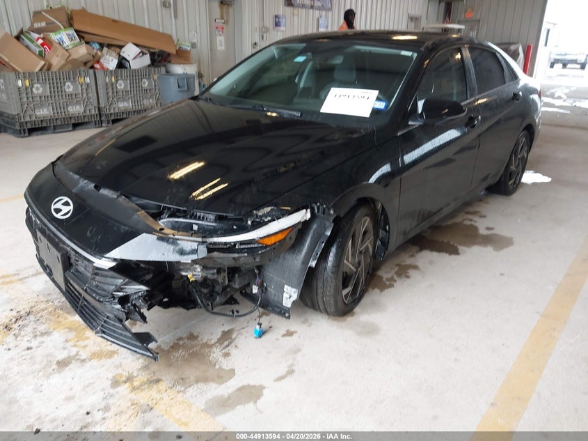 2025 Hyundai Elantra VIN KMHLP4DG4SU959996 IAAI salvage auction — LEFT FRONT, Original (Texas), sold $4,950 on 2026-07-28 (photo 2)