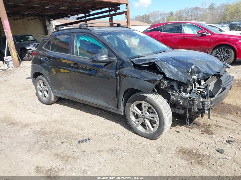 2023 Hyundai Kona VIN KM8K6CAB3PU958041 IAAI salvage auction — FRONT END, Mv-907A (New York), sold $2,625 on 2026-07-14 (photo 1)