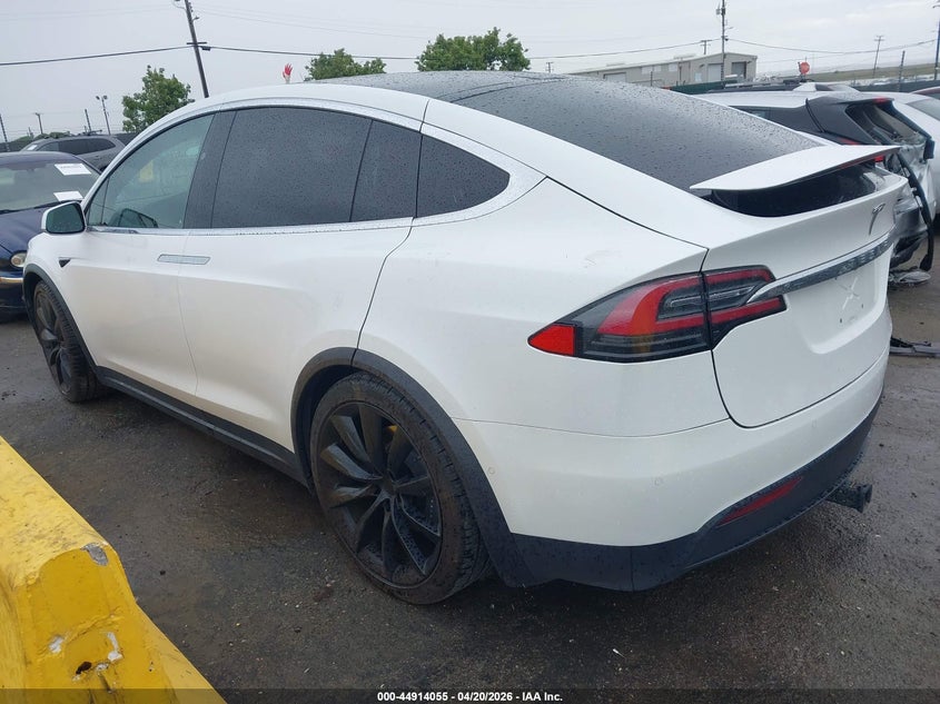 2021 Tesla Model x VIN 5YJXCAE22MF324967 IAAI salvage auction — REAR END, Salvage Title, sold $12,700 on 2026-07-17 (photo 3)