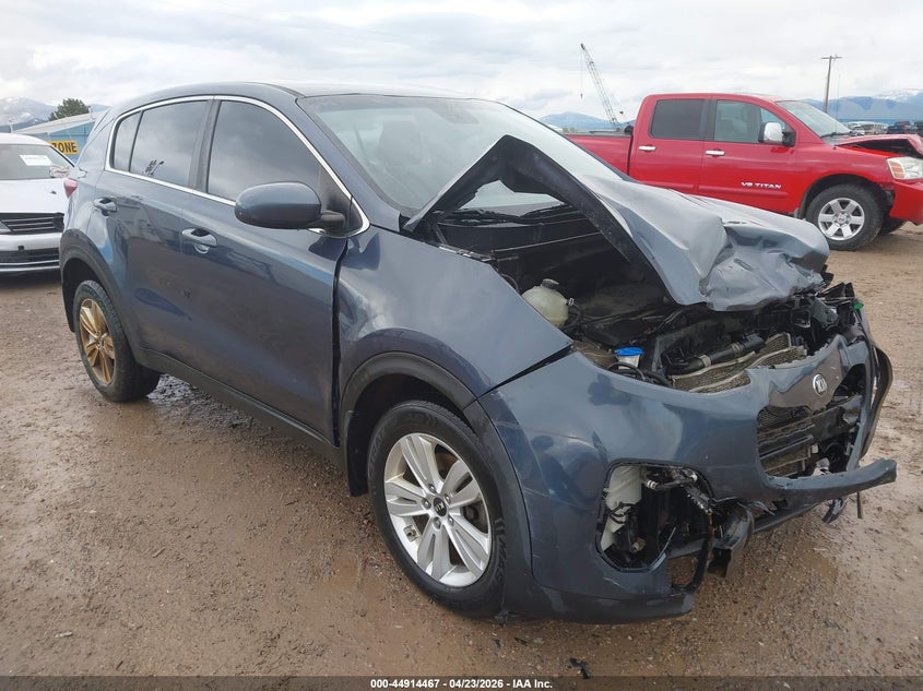 2017 Kia Sportage VIN KNDPM3AC8H7233284 IAAI salvage auction — FRONT END, Salvage Title, sold $700 on 2026-07-05 (photo 1)