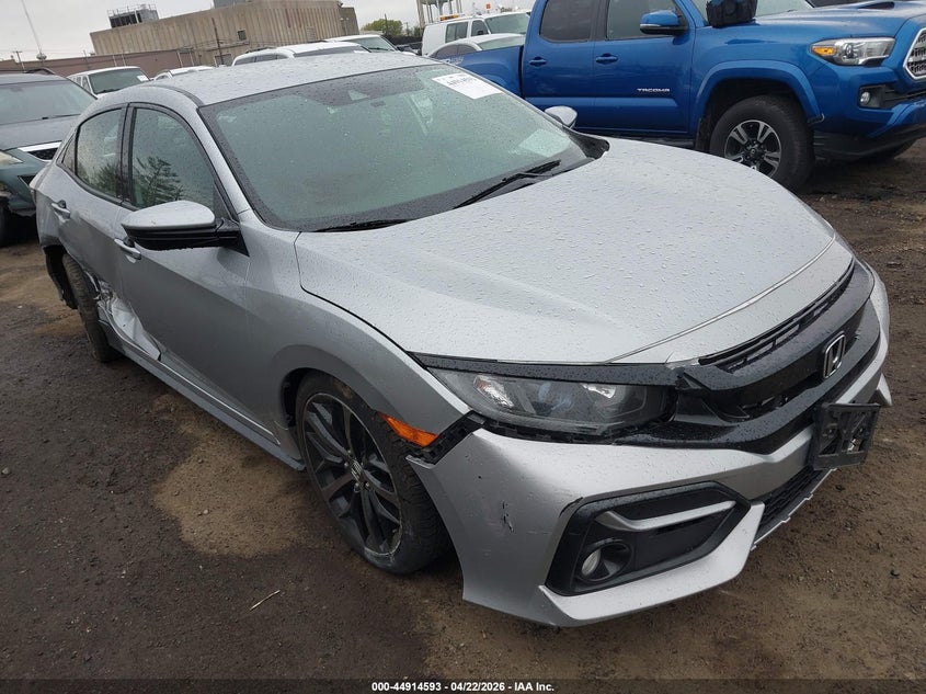 2021 Honda Civic VIN SHHFK7H47MU408439 IAAI salvage auction — FRONT END, Salvage (New Jersey), sold $3,900 on 2026-07-27 (photo 1)